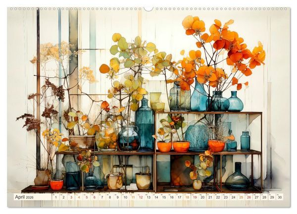 Produktbild: Blumen Pr&auml;sentation (Wandkalender 2026 DIN A2 quer), CALVENDO Monatskalender