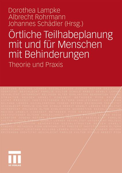 Produktbild: &Ouml;rtliche Teilhabeplanung mit und f&uuml;r Menschen mit Behinderungen