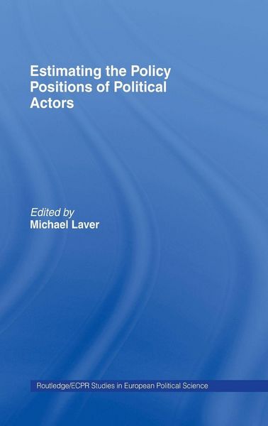 Produktbild: Estimating the Policy Position of Political Actors