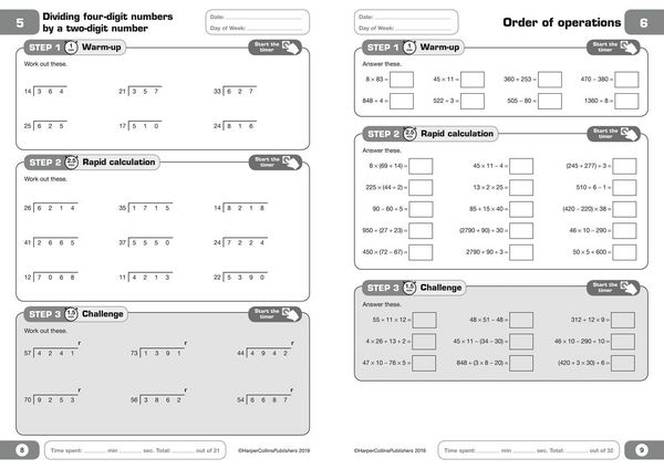 Produktbild: Letts 5-Minute Maths Mastery Age 10-11