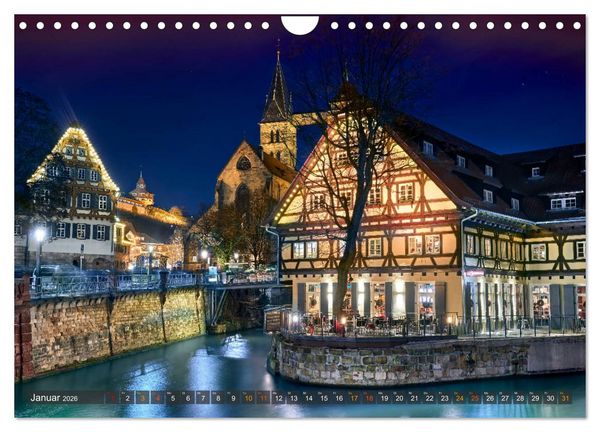 Produktbild: Esslingen am Neckar. Ein- und Ausblicke von Andreas Voigt (Wandkalender 2026 DIN A4 quer), CALVENDO Monatskalender