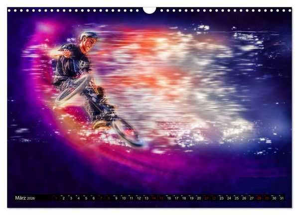 Produktbild: BMX Universum (Wandkalender 2026 DIN A3 quer), CALVENDO Monatskalender