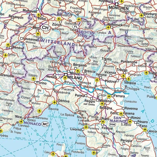 Produktbild: freytag & berndt Rail Travel Map Europa 1:4,5 Mio.