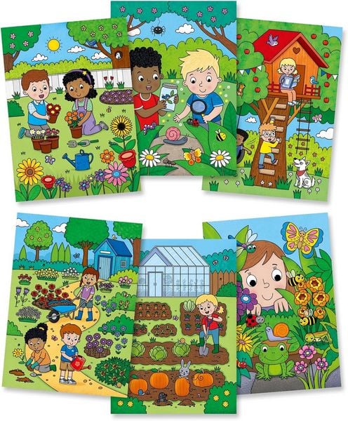 Produktbild: Jumbo 1150400341 - Galt,Water Magic Garden inkl. Wasserstift, Garten-Malbuch