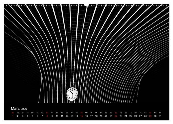 Produktbild: Black-Schwarz-Noir 2026 (Wandkalender 2026 DIN A2 quer), CALVENDO Monatskalender
