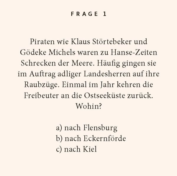 Produktbild: Ostseek&uuml;ste-Quiz