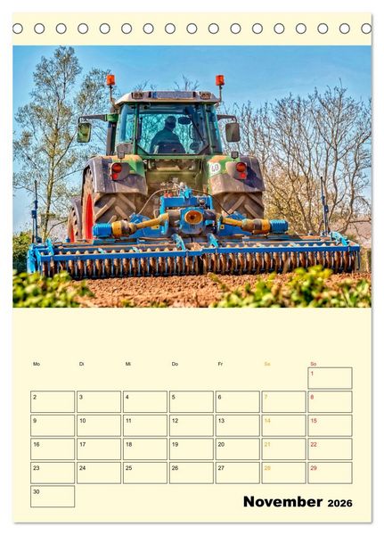 Produktbild: Traktor Giganten (Tischkalender 2026 DIN A5 hoch), CALVENDO Monatskalender