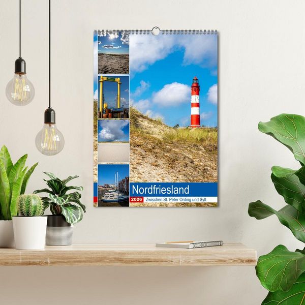 Produktbild: Nordfriesland, Zwischen St. Peter Ording und Sylt (Wandkalender 2026 DIN A3 hoch), CALVENDO Monatskalender