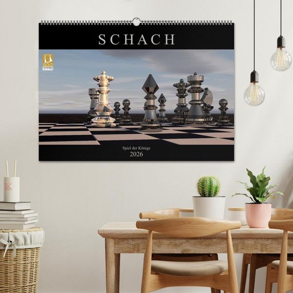 Produktbild: SCHACH - Spiel der K&ouml;nige (Wandkalender 2026 DIN A2 quer), CALVENDO Monatskalender
