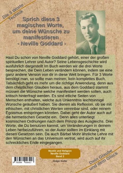 Produktbild: Sprich diese 3 magischen Worte, um deine W&uuml;nsche zu manifestieren - Neville Goddard
