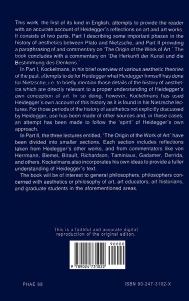 Produktbild: Heidegger on Art and Art Works