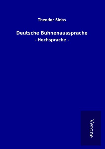 Produktbild: Deutsche B&uuml;hnenaussprache