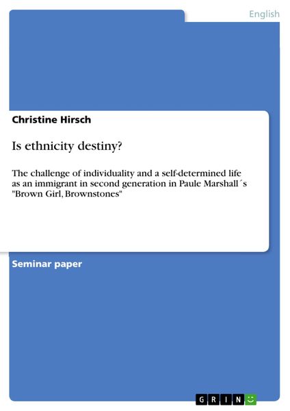 Produktbild: Is ethnicity destiny?