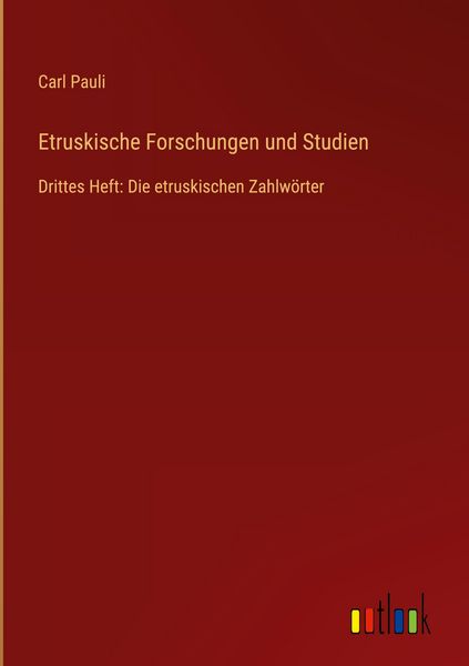 Produktbild: Etruskische Forschungen und Studien