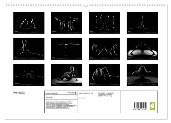 Produktbild: Kunstakt (hochwertiger Premium Wandkalender 2027 DIN A2 quer), Kunstdruck in Hochglanz