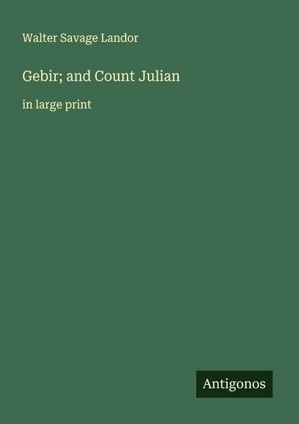 Produktbild: Gebir; and Count Julian