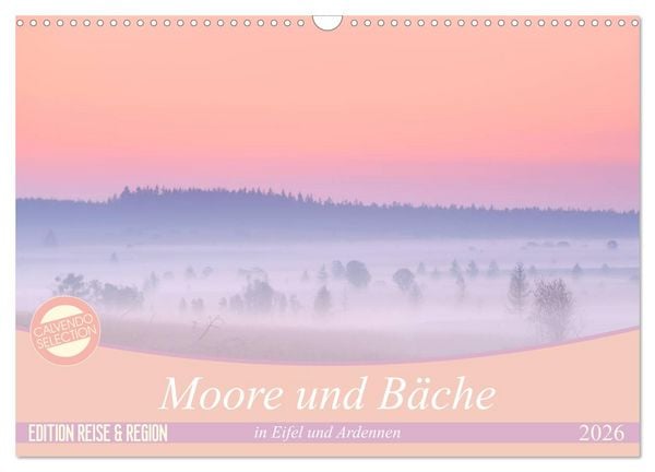 Produktbild: Moore und B&auml;che in Eifel und Ardennen (Wandkalender 2026 DIN A3 quer), CALVENDO Monatskalender