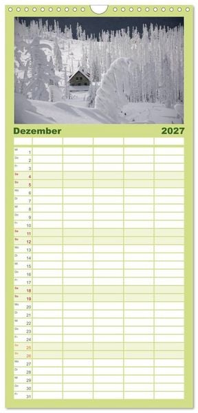 Produktbild: Familienplaner 2027 - Bayerischer Wald - der Osten Bayerns mit 5 Spalten (Wandkalender, 21 x 45 cm) CALVENDO