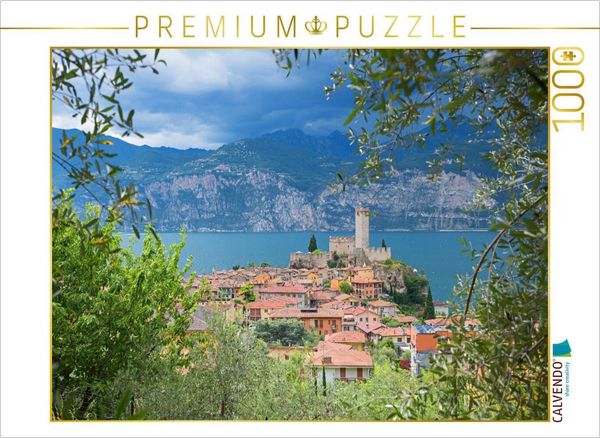 Produktbild: CALVENDO Puzzle Skaligerburg Malcesine | 1000 Teile Lege-Gr&ouml;&szlig;e 64x48cm Foto-Puzzle f&uuml;r gl&uuml;ckliche Stunden