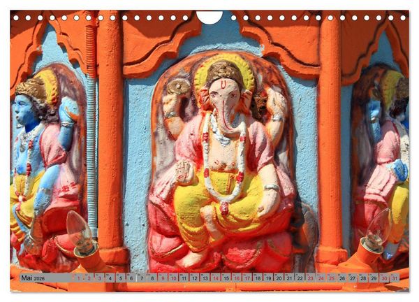 Produktbild: Typisch Indien - Ganesha der Elefantengott (Wandkalender 2026 DIN A4 quer), CALVENDO Monatskalender