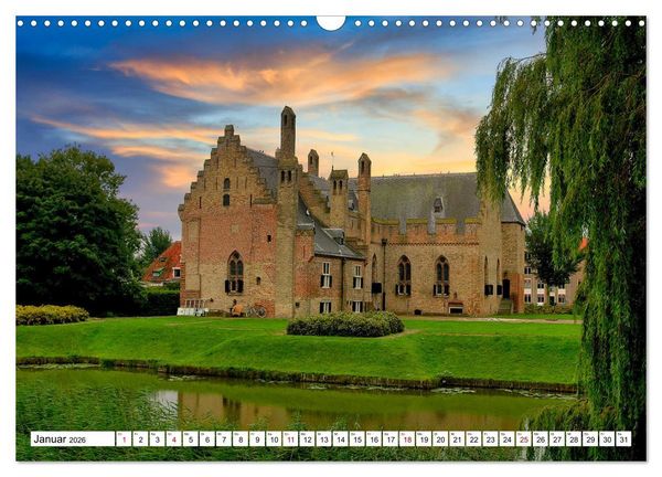 Produktbild: Idylle am Ijsselmeer (Wandkalender 2026 DIN A3 quer), CALVENDO Monatskalender