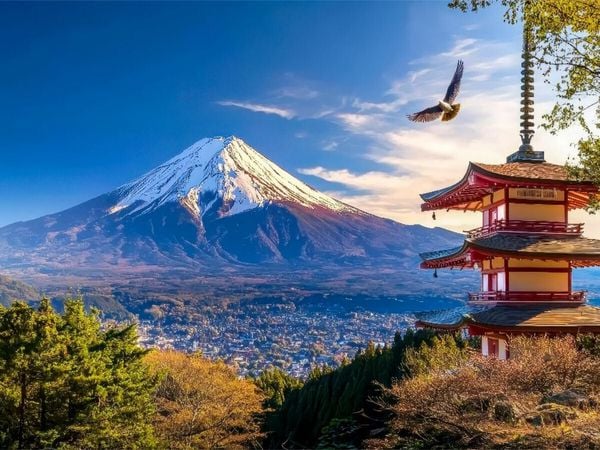 Produktbild: CALVENDO Puzzle Fuji, Japan | 1000 Teile Lege-Gr&ouml;&szlig;e 64x48cm Foto-Puzzle f&uuml;r gl&uuml;ckliche Stunden
