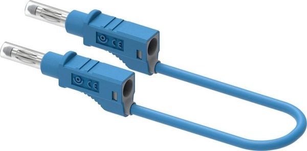 Produktbild: Electro PJP 2210/600V-CD1-25BL Messleitung Steckanschluss 4mm 25cm Blau 1St.
