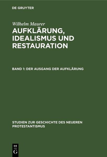 Produktbild: Der Ausgang der Aufkl&auml;rung