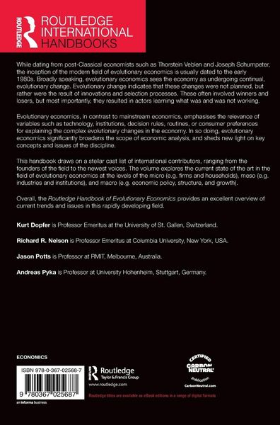 Produktbild: Routledge Handbook of Evolutionary Economics