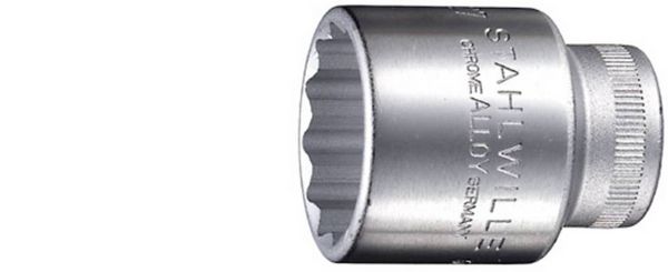 Produktbild: Stahlwille 50 17 03010017 Au&szlig;en-Doppelsechskant Steckschl&uuml;sseleinsatz 17 mm 1/2" (12.5 mm)