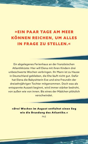 Produktbild: Drei Wochen im August