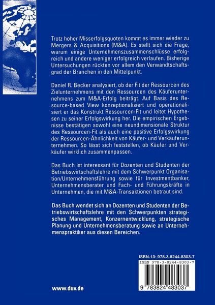 Produktbild: Ressourcen-Fit bei M&A-Transaktionen