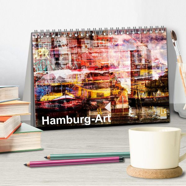 Produktbild: Hamburg-Art (Tischkalender 2026 DIN A5 quer), CALVENDO Monatskalender