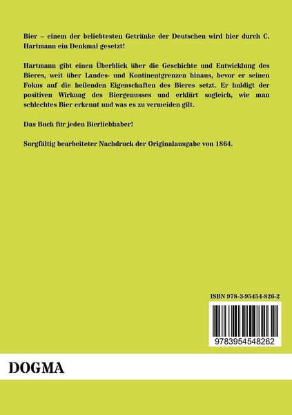 Produktbild: Das Bier als deutsches Nationalgetr&auml;nk