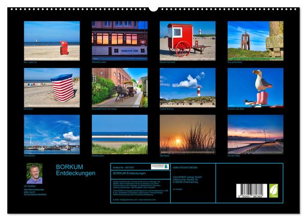 Produktbild: BORKUM Entdeckungen (hochwertiger Premium Wandkalender 2026 DIN A2 quer), Kunstdruck in Hochglanz