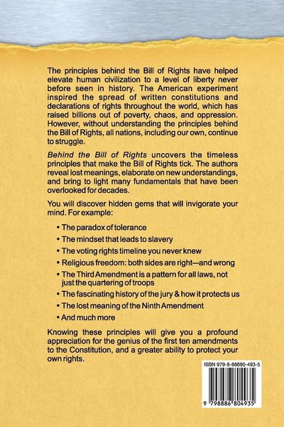 Produktbild: Behind the Bill of Rights: Timeless Principles that Make it Tick