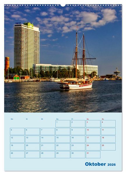 Produktbild: Priwall bei Travem&uuml;nde &ndash; Terminplaner (Wandkalender 2026 DIN A2 hoch), CALVENDO Monatskalender