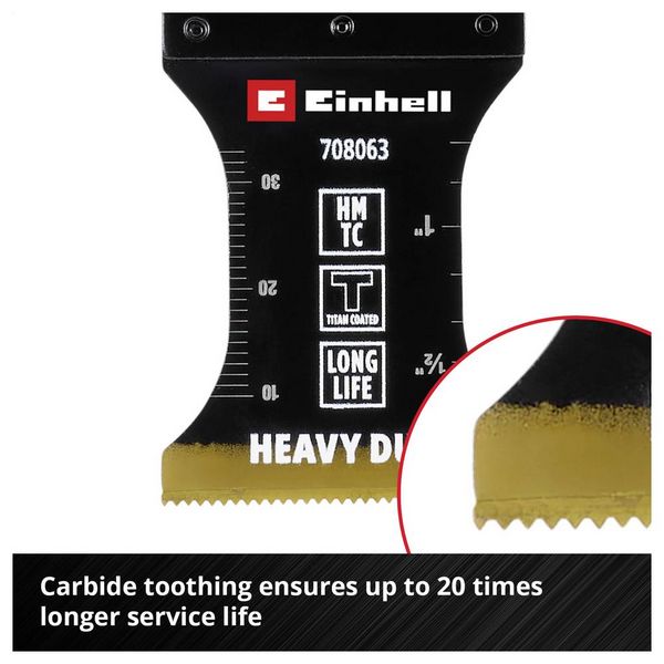 Produktbild: Einhell 708063 Tauchs&auml;geblatt HM-TI, 35mm Bimetall Multifunktionswerkzeug-Zubeh&ouml;r-Set 35 mm 1 St.