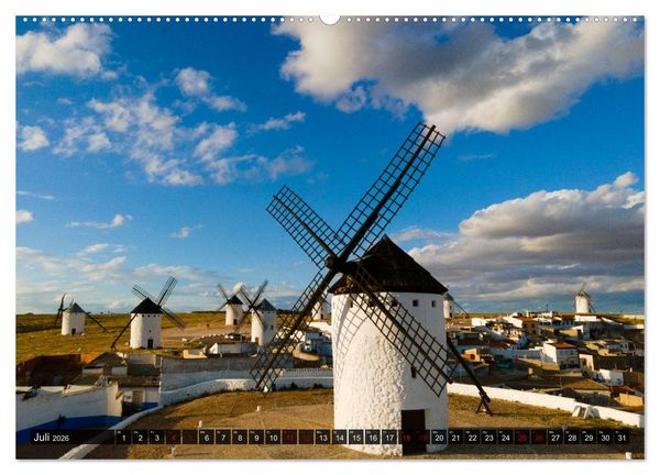 Produktbild: Windm&uuml;hlen in La Mancha (hochwertiger Premium Wandkalender 2026 DIN A2 quer), Kunstdruck in Hochglanz