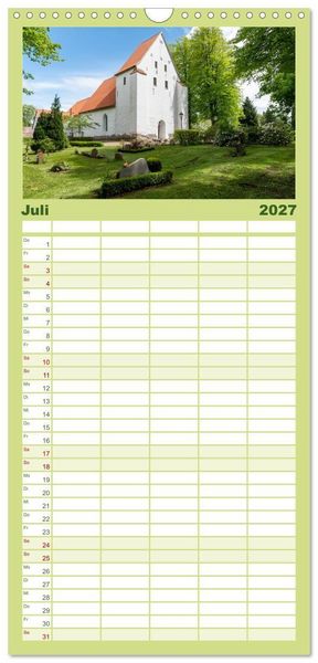 Produktbild: Familienplaner 2027 - Unterwegs entlang der Schlei mit 5 Spalten (Wandkalender, 21 x 45 cm) CALVENDO