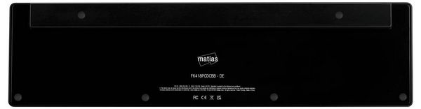 Produktbild: Matias FK418PCDCBB-DE Wireless USB-C&reg; Aluminum Keyboard Kabellos Tastatur Deutsch, QWERTZ Schwarz
