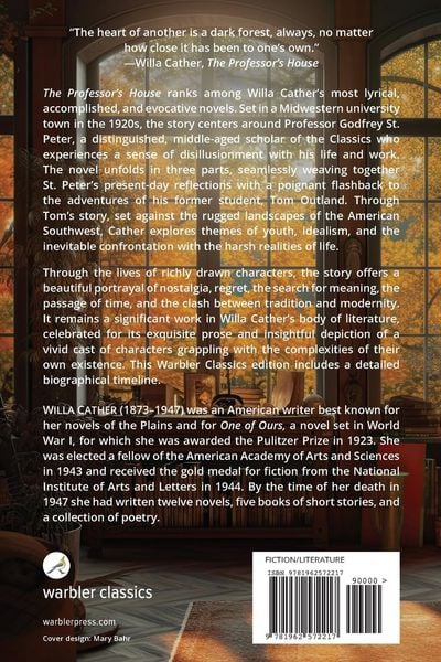 Produktbild: The Professor's House (Warbler Classics Annotated Edition)