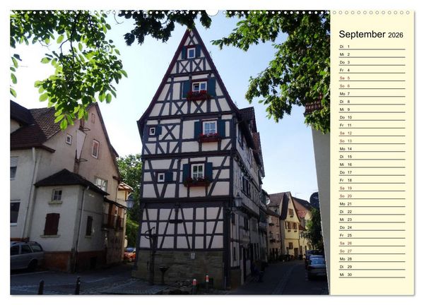 Produktbild: Unterwegs in Schorndorf (Wandkalender 2026 DIN A2 quer), CALVENDO Monatskalender