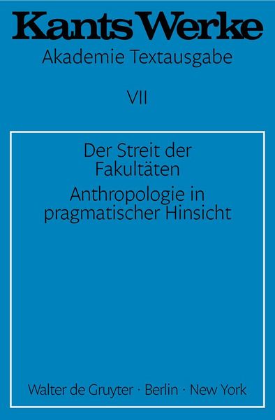 Produktbild: Der Streit der Fakult&auml;ten. Anthropologie in pragmatischer Hinsicht