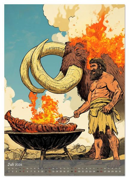Produktbild: Der Neandertaler - Das vergessene Volk (Tischkalender 2026 DIN A5 hoch), CALVENDO Monatskalender