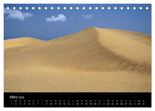 Produktbild: GRAN CANARIA/D&uuml;nen von Maspalomas (Tischkalender 2026 DIN A5 quer), CALVENDO Monatskalender