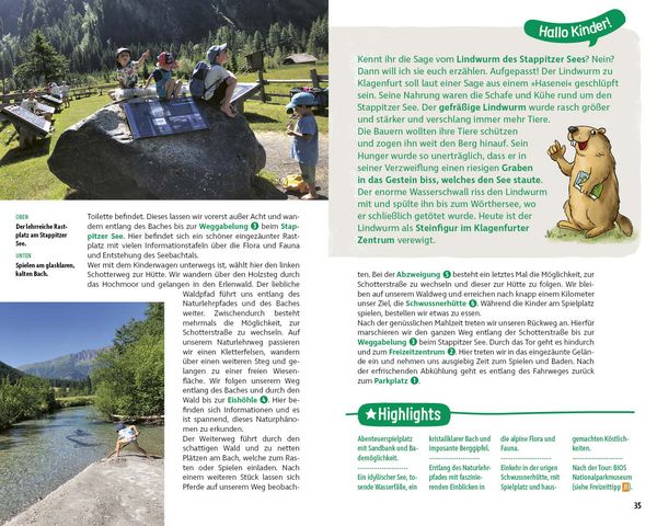 Produktbild: ROTHER Wanderbuch ErlebnisWandern mit Kindern K&auml;rnten. 40 Touren