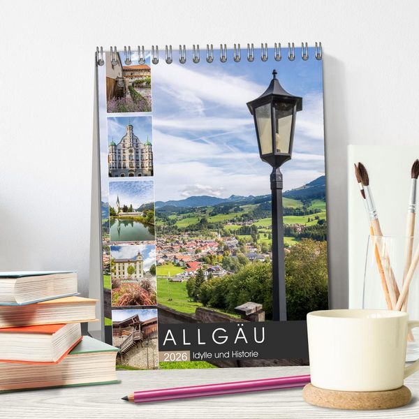 Produktbild: ALLG&Auml;U Idylle und Historie (Tischkalender 2026 DIN A5 hoch), CALVENDO Monatskalender