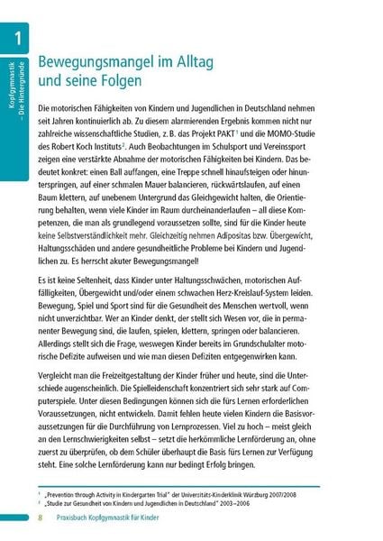 Produktbild: Praxisbuch Kopfgymnastik f&uuml;r Kinder