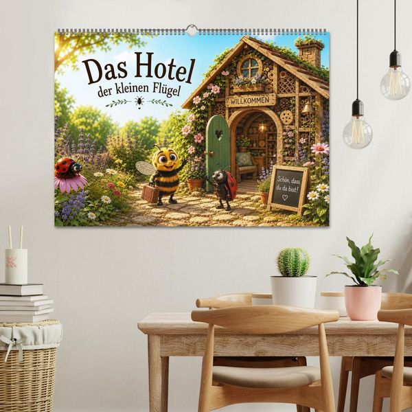 Produktbild: Das Hotel der kleinen Fl&uuml;gel (Wandkalender 2027 DIN A2 quer), CALVENDO Monatskalender